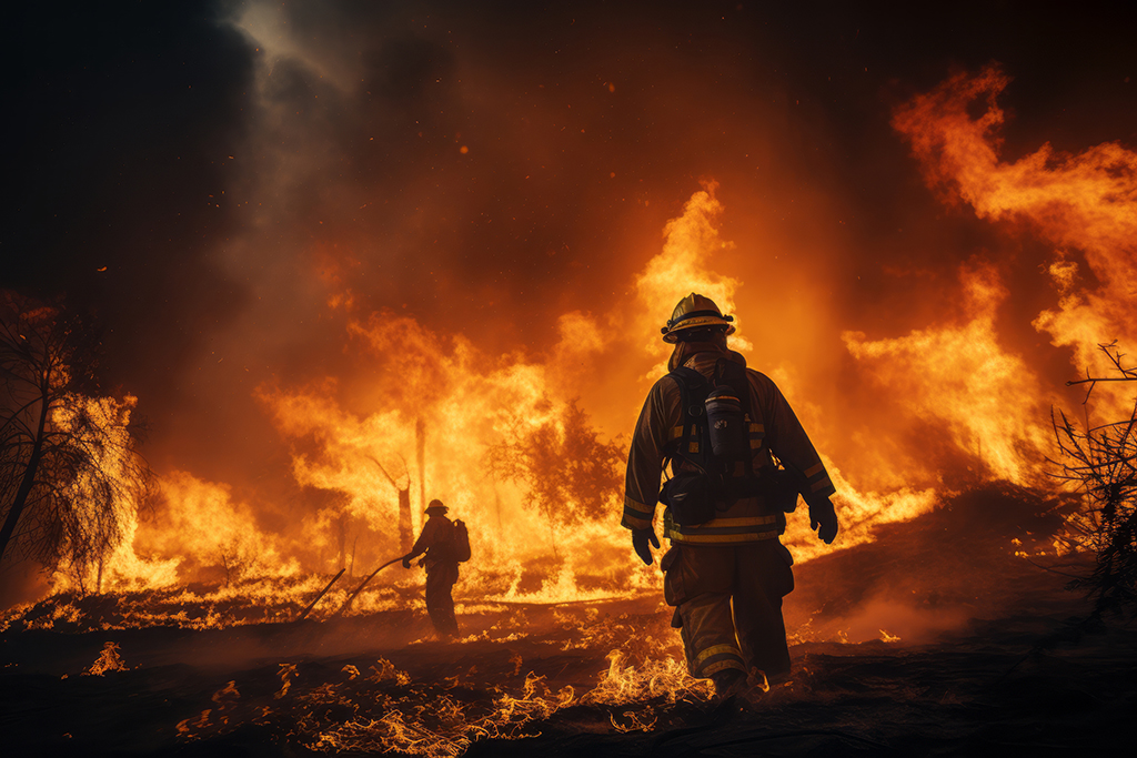 firefighter-trying-contain-fire